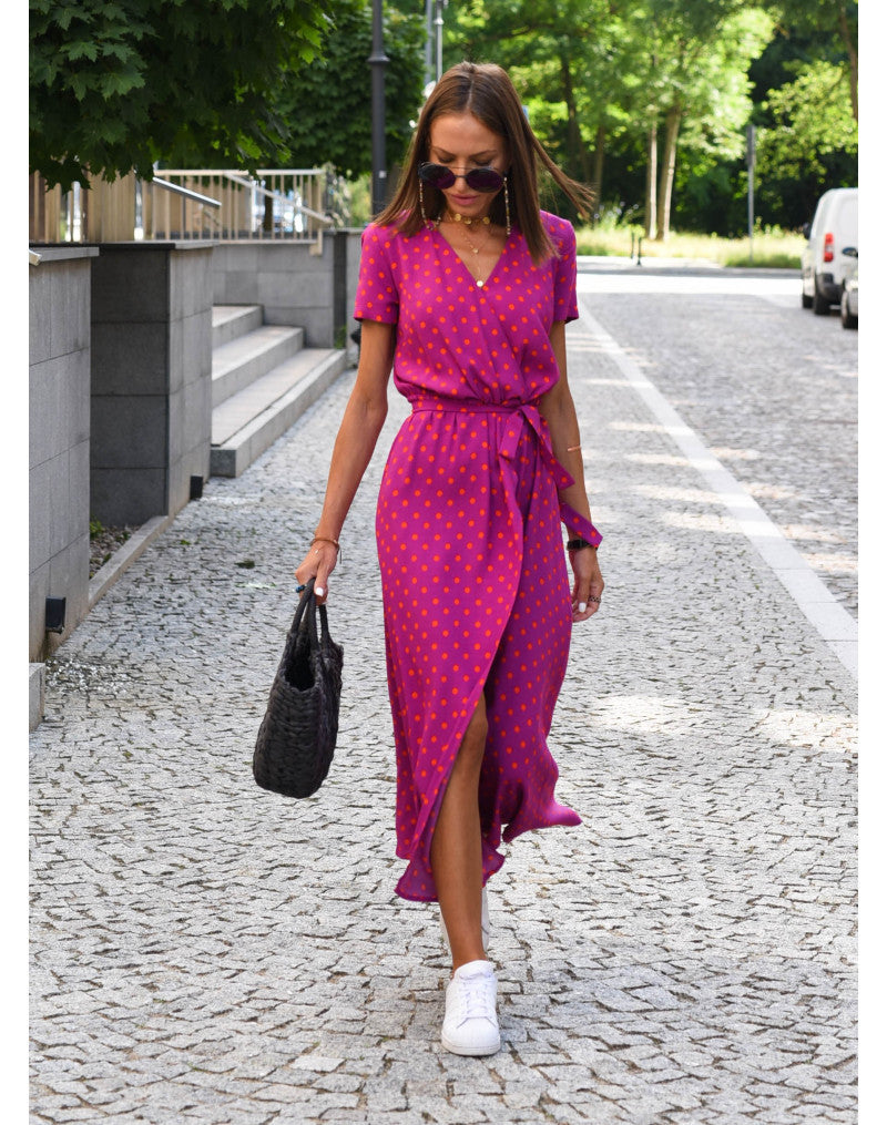 Robe de plage imprimée tendance pour femme