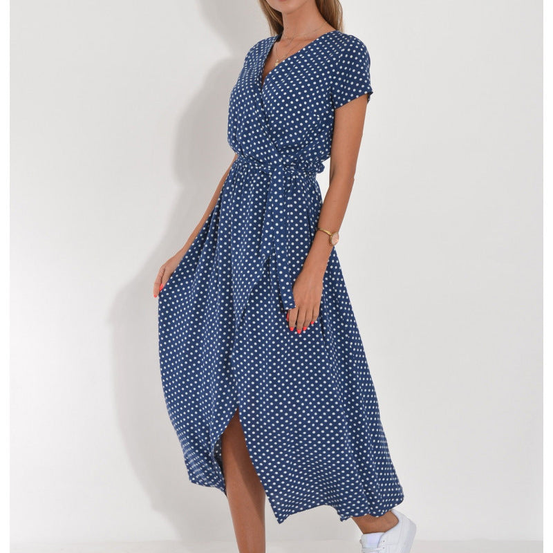 Robe de plage imprimée tendance pour femme